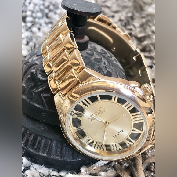Women’s Gold-Tone XOXO Quartz Watch - Picture 3 of 13